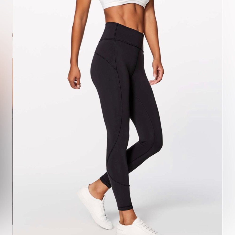 Lululemon Black In Movement 7/8 Tight Everlux 25” Size 4